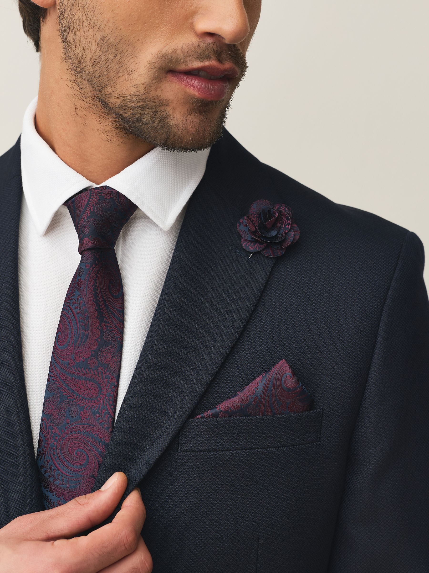 next tie pocket square