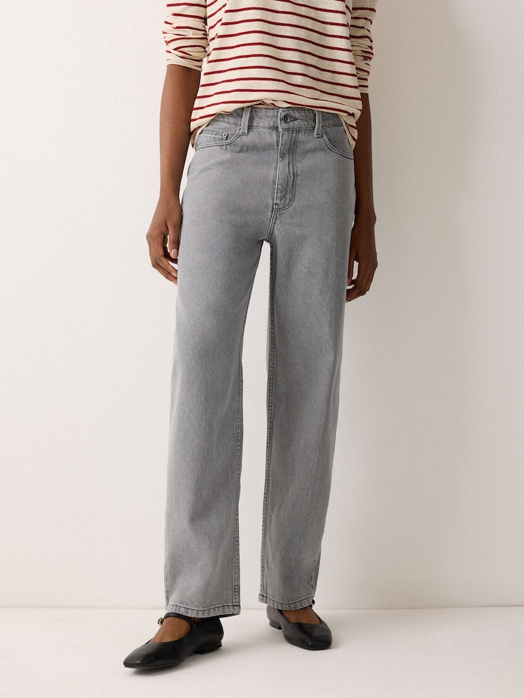 Jigsaw Grey Carter Straight Leg Jeans - Image 1 of 4