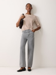 Jigsaw Grey Carter Straight Leg Jeans - Image 3 of 4