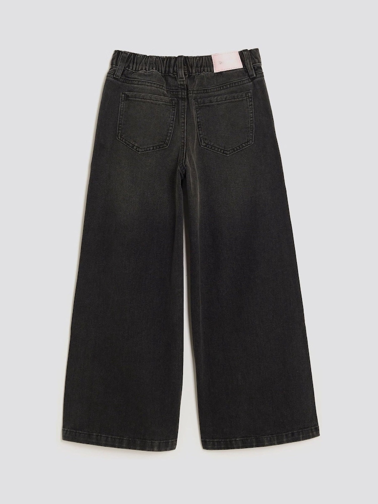River Island Black Wide Leg Jeans - Image 2 of 4