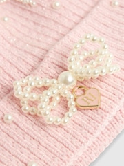 River Island Pearl Bow Beanie - Imagen 3 de 4