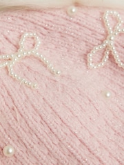 River Island Pearl Bow Beanie - Imagen 4 de 4