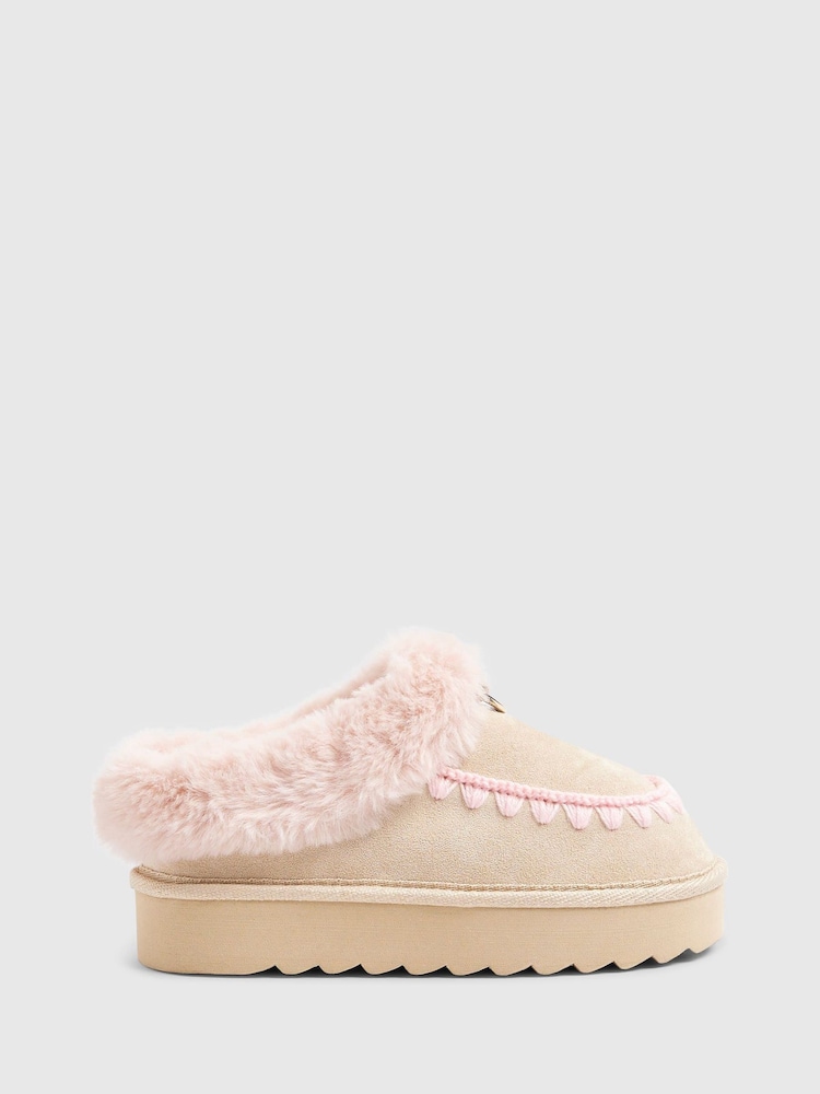 River Island Fur Slippers - Imagen 1 de 5