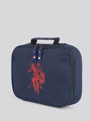 U.S. Polo Assn Blue Graphic Double Horsemen Lunchbag - Image 1 of 6