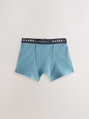 Baker by Ted Baker Blue Print Boxers 5 Pack - Image 3 of 5