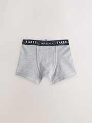Baker by Ted Baker Blue Print Boxers 5 Pack - Image 4 of 5