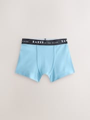 Baker by Ted Baker Blue Print Boxers 5 Pack - Image 5 of 5