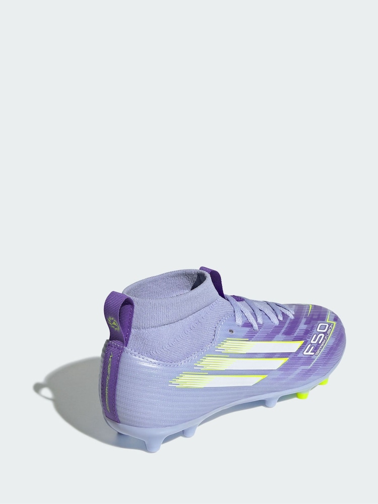 adidas Purple F50 Sparkfusion League Firm Ground/Artificial Grass Boots - Image 2 of 4 adidas Purple F50 Sparkfusion League Firm Ground/Artificial Grass Boots - Image 2 of 4