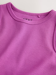 Purple Rib Vest (3-16yrs) - Image 6 of 7