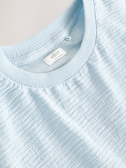 Blau - Textured Oversized Boxy T-Shirt (3-16yrs) - Bild 8 von 8