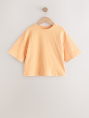 Orange - Textured Oversized Boxy T-Shirt (3-16yrs) - Bild 4 von 7