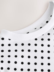 Monochrome Spot T-Shirt (3-16yrs) - Image 7 of 8