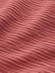 Rostbraun - Textured Oversized Boxy T-Shirt (3-16yrs) - Bild 8 von 8