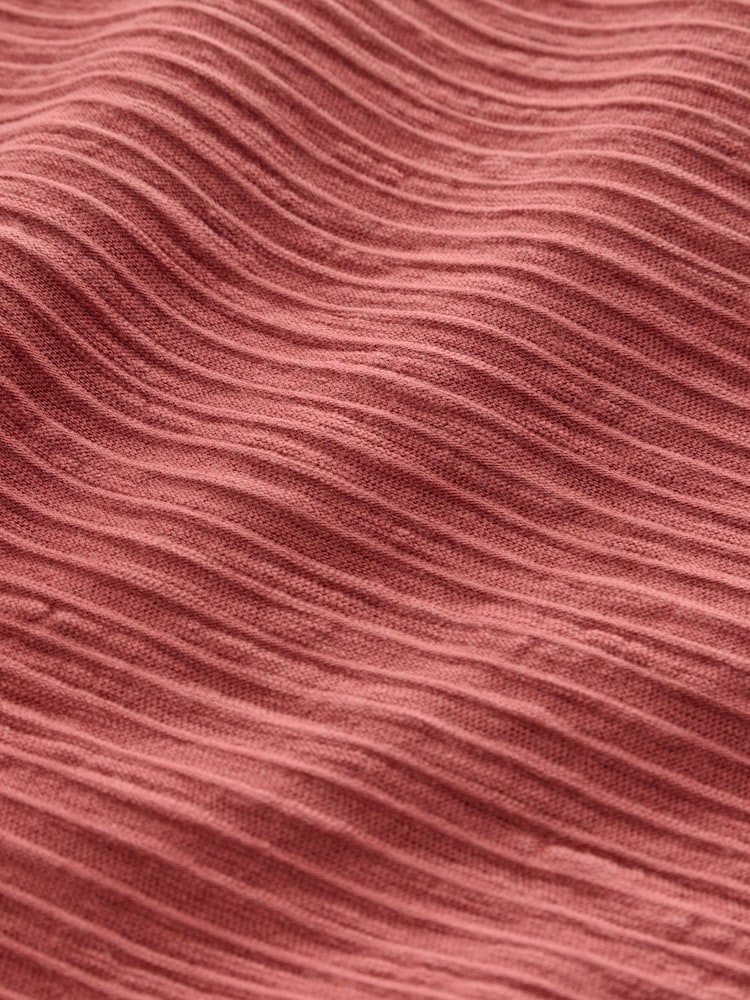 Rostbraun - Textured Oversized Boxy T-Shirt (3-16yrs) - Bild 8 von 8