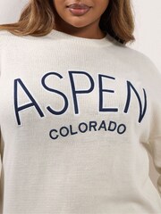 Yours Curve White Aspen Colorado Jumper - Image 4 of 5