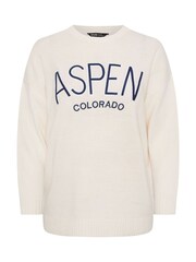 Yours Curve White Aspen Colorado Jumper - Image 5 of 5