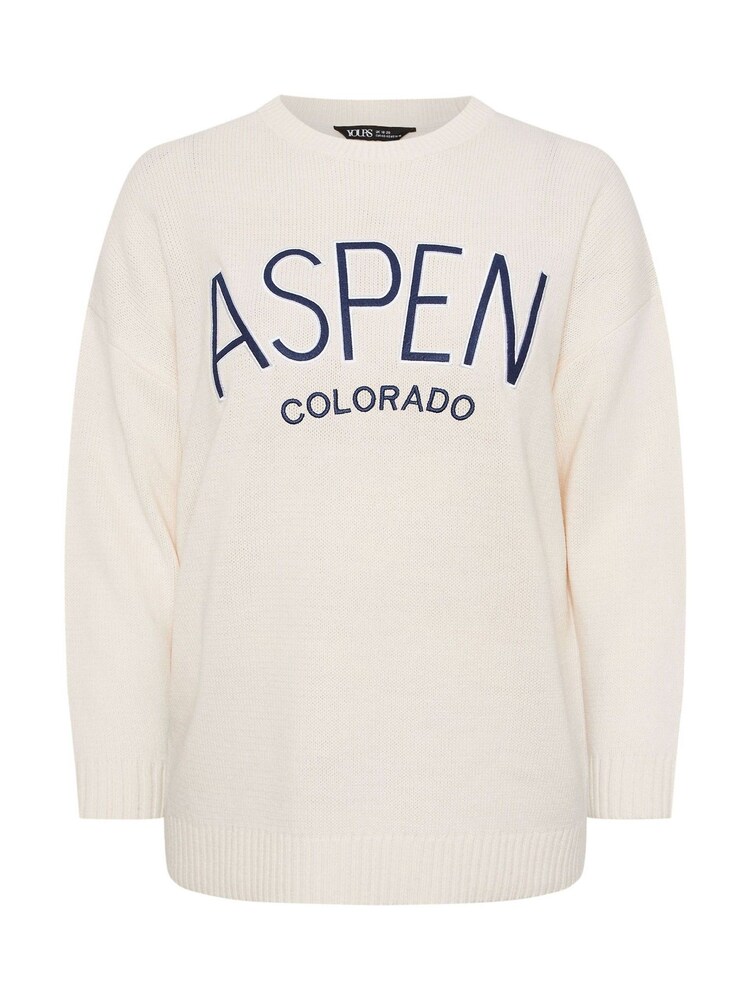 Yours Curve White Aspen Colorado Jumper - Image 5 of 5