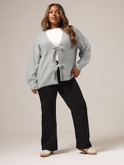Yours Curve Double Tie Cardigan - Imagem 2 de 5