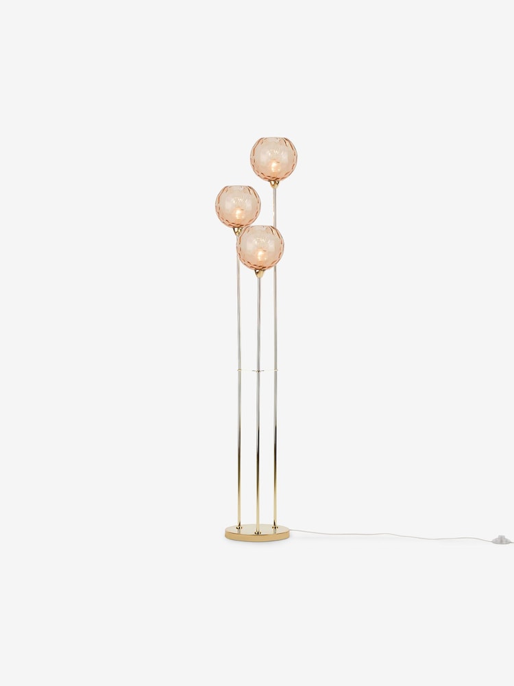 MADE.COM Pink Ilaria Floor Lamp - Image 1 of 3 MADE.COM Pink Ilaria Floor Lamp - Image 1 of 3