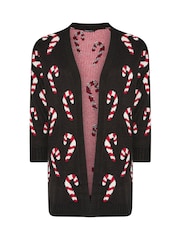 Yours Curve Black Midi Cardigan - Image 5 of 5