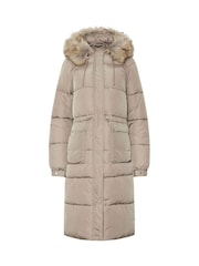 Long Tall Sally Natural Padded Midi Coat - Image 3 of 3