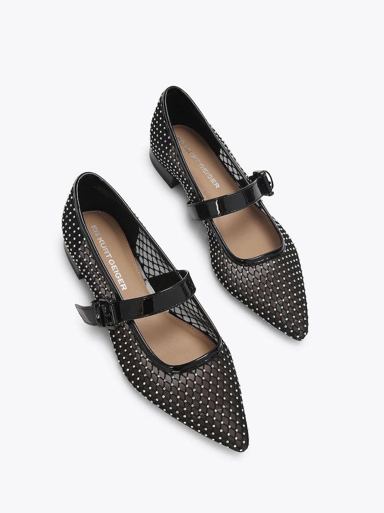 KG Kurt Geiger Black Angel Flat Pumps - Image 2 of 3