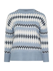 Yours Curve Metallic Fairisle Jumper - Imagem 5 de 5