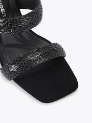 KG Kurt Geiger Black Fleur Mule Shoes - Image 4 of 4