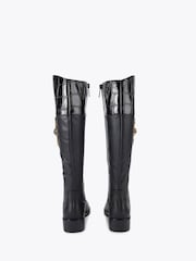 Kurt Geiger London Mansion Riding Black Boots - Image 4 of 5