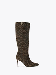 Kurt Geiger London Belgravia Knee Brown Boots - Image 1 of 4
