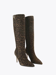 Kurt Geiger London Belgravia Knee Brown Boots - Image 2 of 4