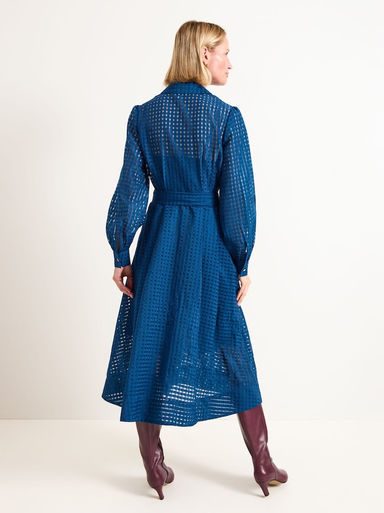 Phase Eight Blue Natalie Dress - Image 2 of 7 Phase Eight Blue Natalie Dress - Image 2 of 7