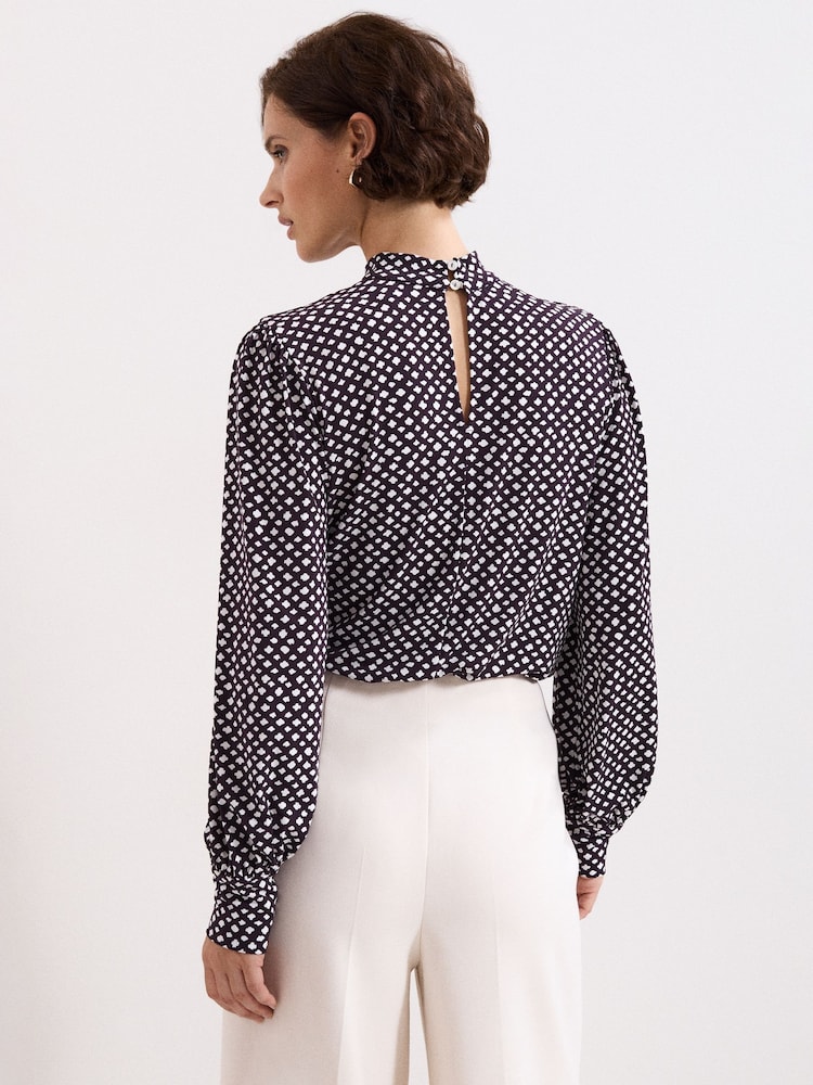 Phase Eight Purple Petite Esme Top - Image 2 of 6 Phase Eight Purple Petite Esme Top - Image 2 of 6