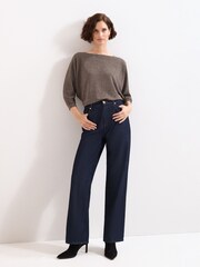 Phase Eight Brown Sequin Cristine Knit Jumper - Image 3 of 6