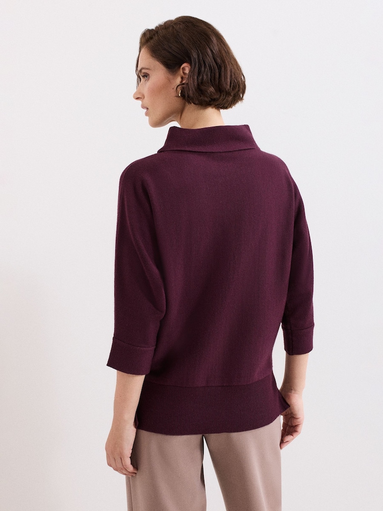 Phase Eight Red Salima Knit Jumper - Image 2 of 7