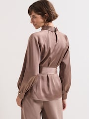 Phase Eight Brown Celene Blouse - Image 2 of 8