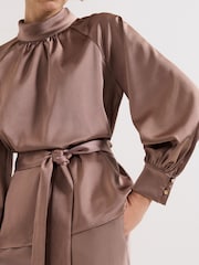 Phase Eight Brown Celene Blouse - Image 4 of 8