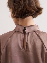 Phase Eight Brown Celene Blouse - Image 6 of 8