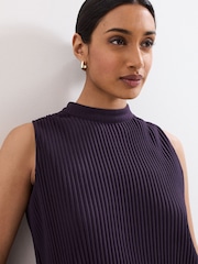 Phase Eight Purple Gracie Dress - Image 5 of 7