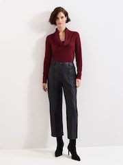 Phase Eight Red Lottie Cowl Knit Jumper - Image 3 of 6