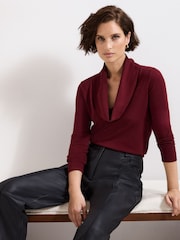 Phase Eight Red Lottie Cowl Knit Jumper - Image 5 of 6
