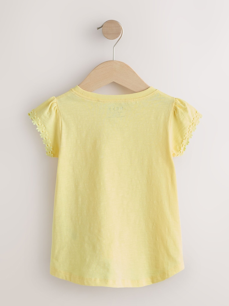 Yellow Daisy Pocket T-Shirt (1.5-16yrs) - Image 2 of 4 Yellow Daisy Pocket T-Shirt (1.5-16yrs) - Image 2 of 4