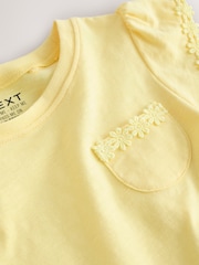 Yellow Daisy Pocket T-Shirt (1.5-16yrs) - Image 4 of 4