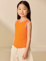 Naranja - Stitched Ribbed Vest (3-16yrs) - Imagen 1 de 8