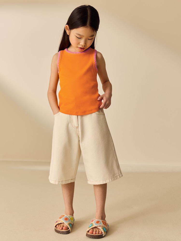 Naranja - Stitched Ribbed Vest (3-16yrs) - Imagen 2 de 8