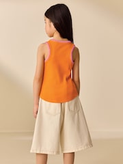 Naranja - Stitched Ribbed Vest (3-16yrs) - Imagen 3 de 8