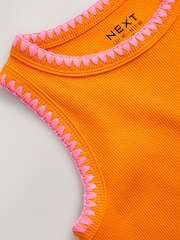 Naranja - Stitched Ribbed Vest (3-16yrs) - Imagen 7 de 8