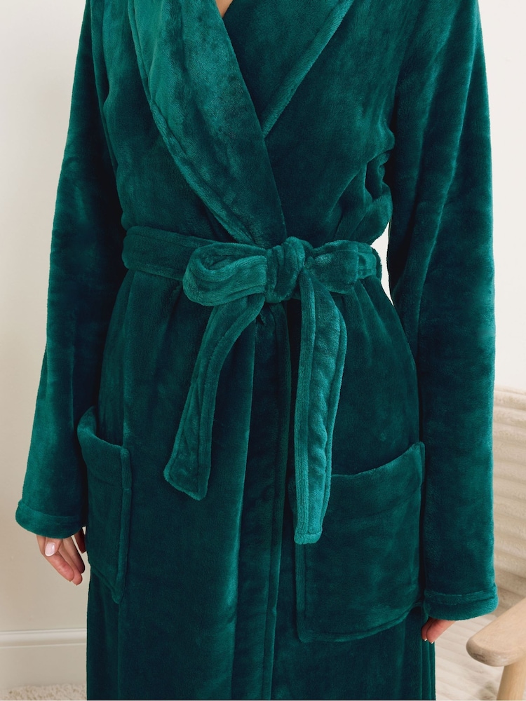 Buy Long Tall Sally Green Super Luxe Shawl Maxi Robe from Next USA Buy Long Tall Sally Green Super Luxe Shawl Maxi Robe from Next USA