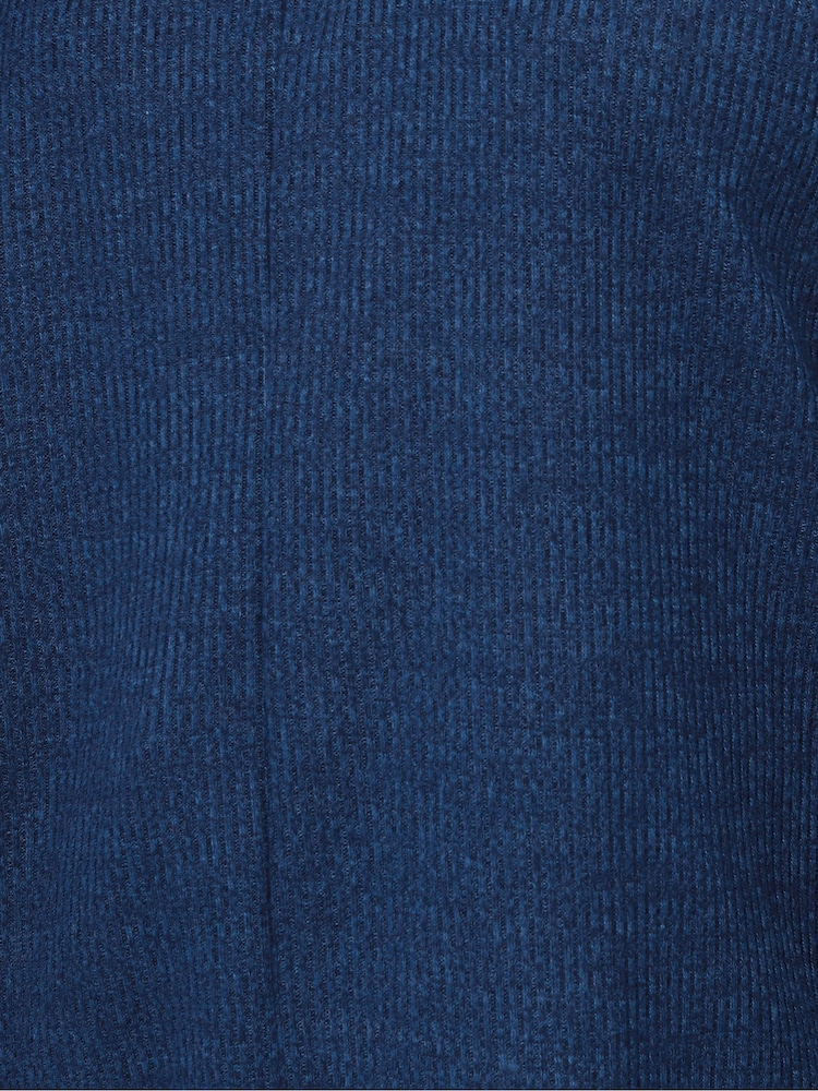 Yours Curve Blue Soft Touch Ribbed Jumper - Image 4 of 4 Yours Curve Blue Soft Touch Ribbed Jumper - Image 4 of 4