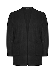 Yours Curve Black Soft Touch Turn Up Jumper - Image 5 of 5